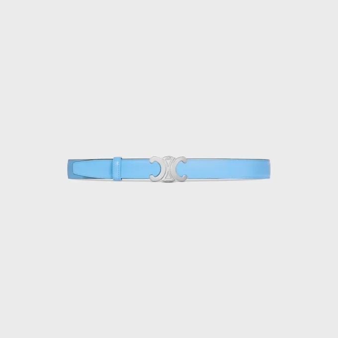 Boucle Triomphe en métal et lanière réversible 25 mm en taurillon