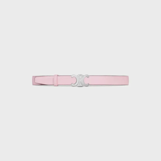 Boucle Triomphe en métal et lanière réversible 25 mm en taurillon