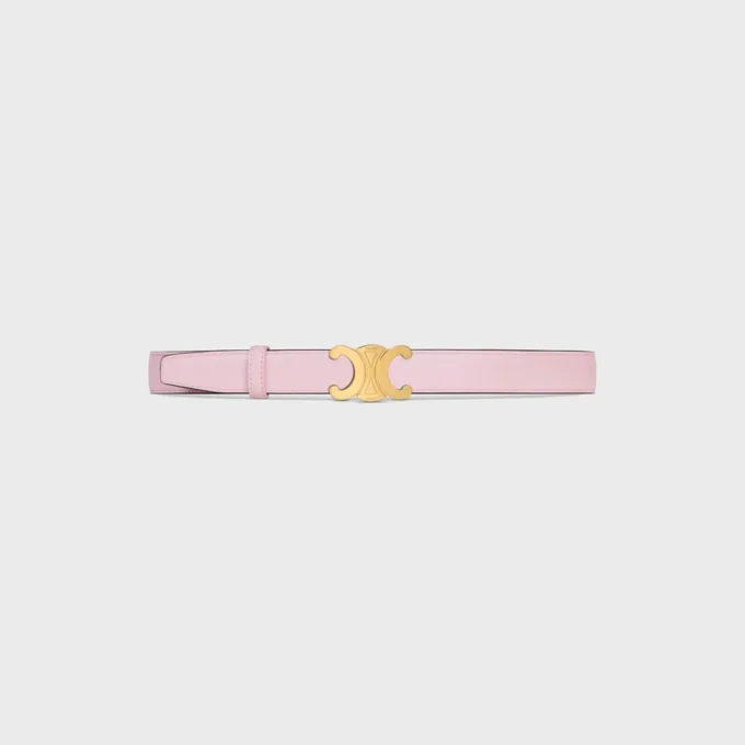 Boucle Triomphe en métal et lanière réversible 25 mm en taurillon