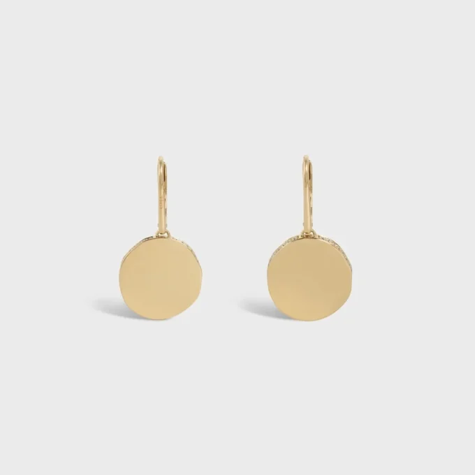 Boucles d&rsquo;oreilles CELINE en or jaune et diamants