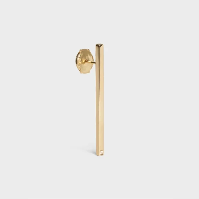 Boucles d&rsquo;oreilles CELINE Sentimental en or jaune et diamants