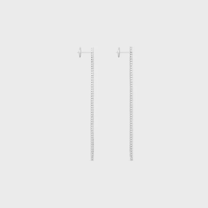 Boucles d’oreilles Tennis Cocktail en or blanc et diamants Boucles d’oreilles Tennis Cocktail en or blanc et diamants