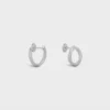 Boucles d’oreilles Torsion en or blanc et diamants Boucles d’oreilles Torsion en or blanc et diamants