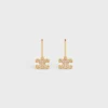 Boucles d’oreilles Triomphe en laiton avec finition dorée et cristaux Boucles d’oreilles Triomphe en laiton avec finition dorée et cristaux