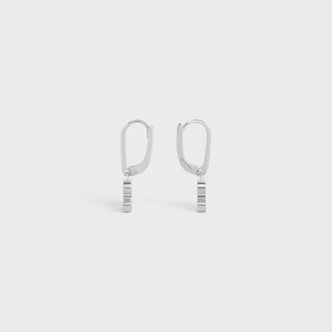 Boucles d’oreilles Triomphe en strass, laiton rhodié et cristaux Boucles d’oreilles Triomphe en strass, laiton rhodié et cristaux