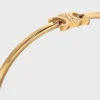 Bracelet articulé Triomphe en laiton avec finition dorée Bracelet articulé Triomphe en laiton avec finition dorée