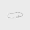Bracelet articulé Triomphe en laiton avec finition rhodiée