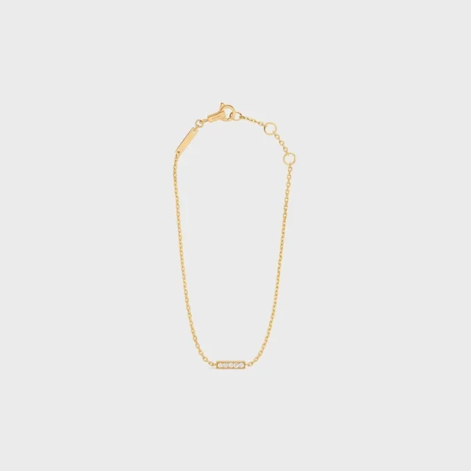 Bracelet de la ligne CELINE en or jaune et diamants Bracelet de la ligne CELINE en or jaune et diamants
