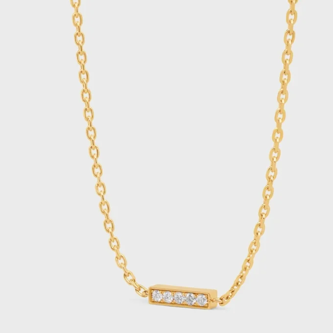 Bracelet de la ligne CELINE en or jaune et diamants Bracelet de la ligne CELINE en or jaune et diamants
