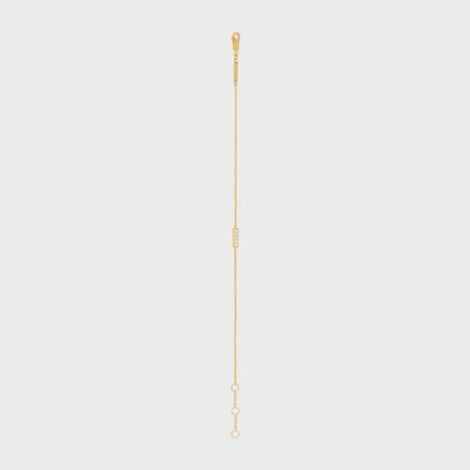 Bracelet de la ligne CELINE en or jaune et diamants Bracelet de la ligne CELINE en or jaune et diamants