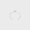 Bracelet double tour « Knot » en laiton avec finition rhodiée