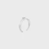 Bracelet double tour « Knot » en laiton avec finition rhodiée