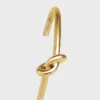 Bracelet extra-fin Knot en laiton avec finition dorée Bracelet extra-fin Knot en laiton avec finition dorée