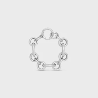 Bracelet Heritage Chunky en laiton avec finition rhodiée