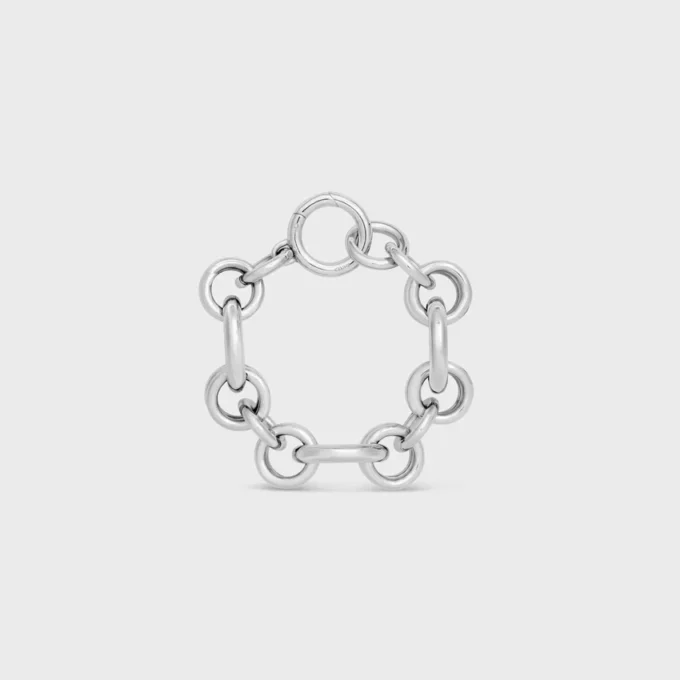 Bracelet Heritage Chunky en laiton avec finition rhodiée Bracelet Heritage Chunky en laiton avec finition rhodiée