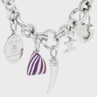 Charms en laiton avec finition rhodiée
