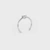 Bracelet Knot extra-fin en laiton avec finition rhodiée