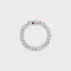 Bracelet Les Poincons CELINE en argent sterling et grenat Bracelet Les Poincons CELINE en argent sterling et grenat