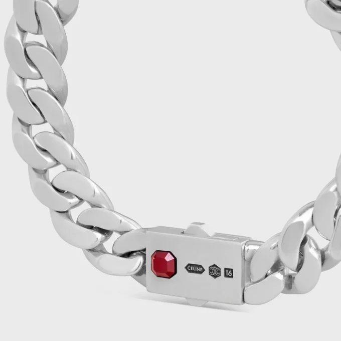 Bracelet Les Poincons CELINE en argent sterling et grenat Bracelet Les Poincons CELINE en argent sterling et grenat