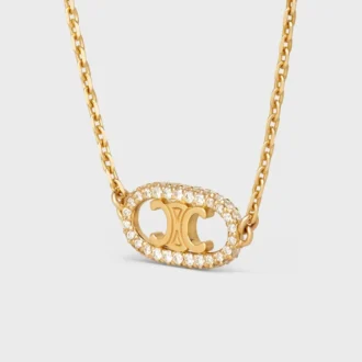 Bracelet Maillon Triomphe en or jaune et diamants