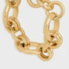 Bracelet épais CELINE Charms Heritage en laiton avec finition dorée Bracelet épais CELINE Charms Heritage en laiton avec finition dorée