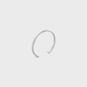 Bracelet Torsion en or blanc et diamants