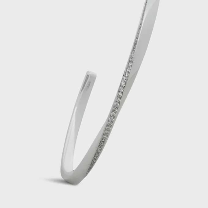 Bracelet Torsion en or blanc et diamants Bracelet Torsion en or blanc et diamants