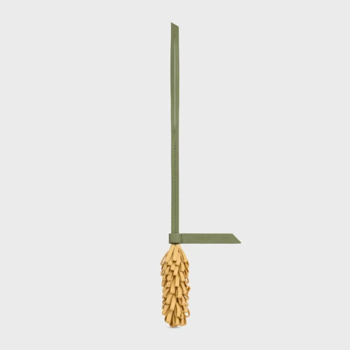 Breloque « Wheat » en cuir d&rsquo;agneau lisse