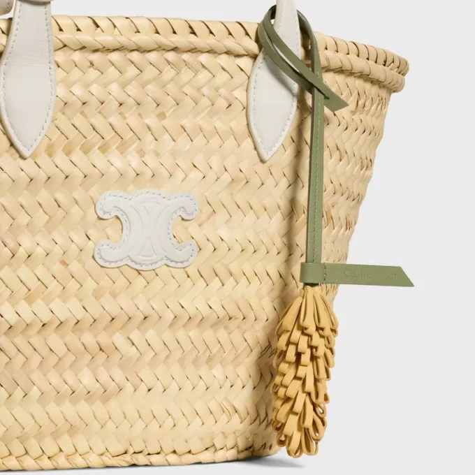 Breloque « Wheat » en cuir d&rsquo;agneau lisse