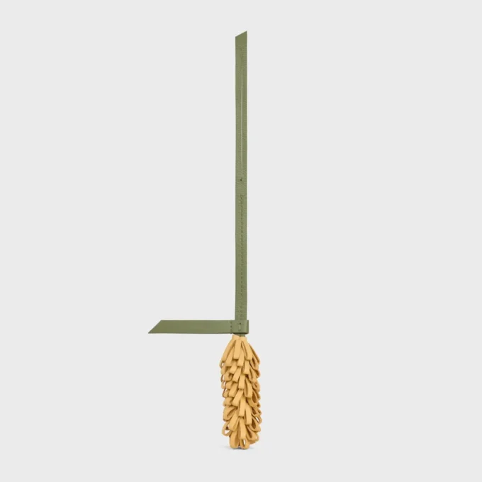 Breloque « Wheat » en cuir d&rsquo;agneau lisse