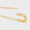 Broche à épingle de sûreté en laiton avec finition dorée