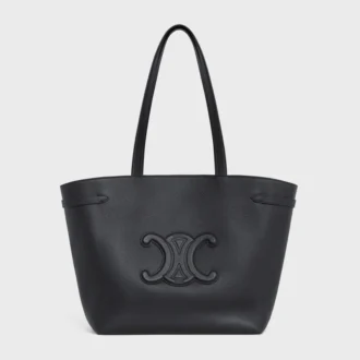 Cabas AnaïS Cuir Triomphe de taille moyenne en cuir de veau grainé