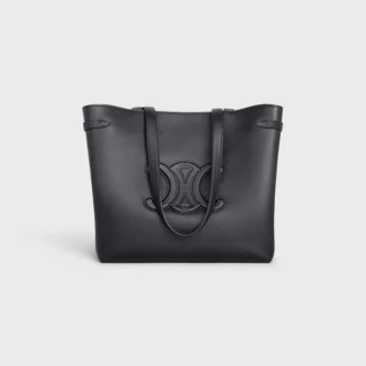 Cabas AnaïS Cuir Triomphe de taille moyenne en cuir de veau grainé