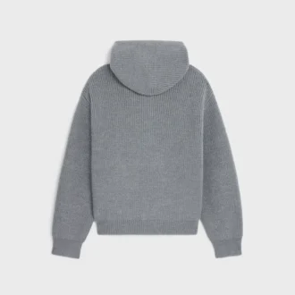 Cardigan à capuche en laine
