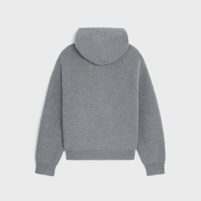 Cardigan à capuche en laine Cardigan à capuche en laine
