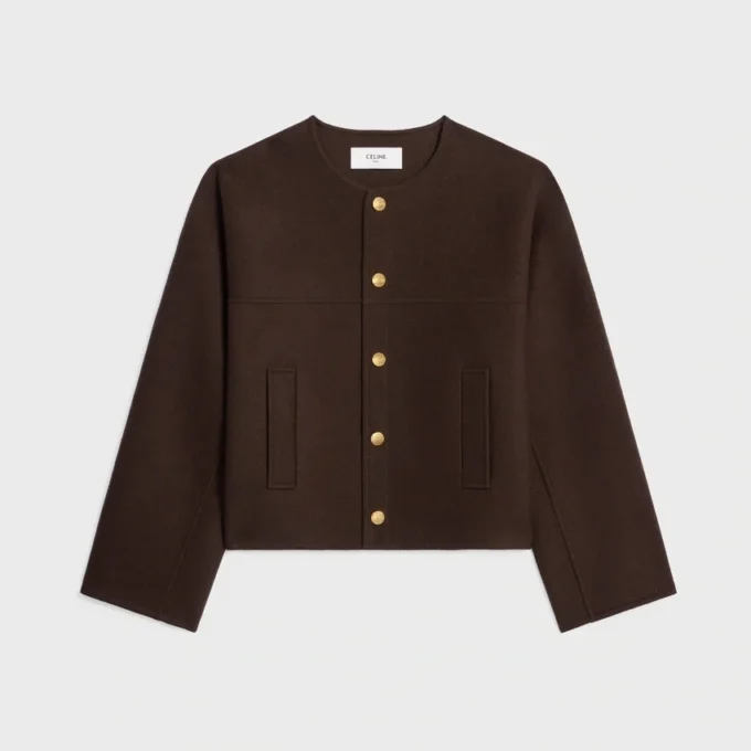 Cardigan en cachemire double face