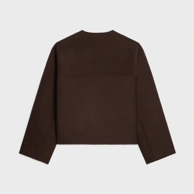 Cardigan en cachemire double face