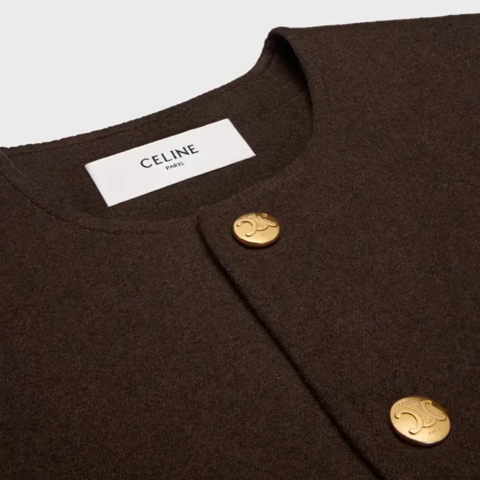 Cardigan en cachemire double face
