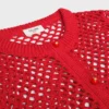 Cardigan en coton crocheté