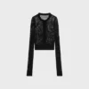 Cardigan en coton crocheté