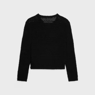 Cardigan en coton crocheté