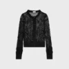 Cardigan en coton crocheté