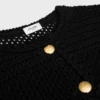 Cardigan en coton crocheté