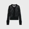Cardigan en coton crocheté