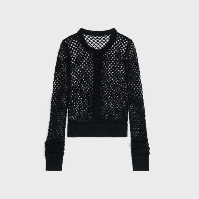 Cardigan en coton crocheté