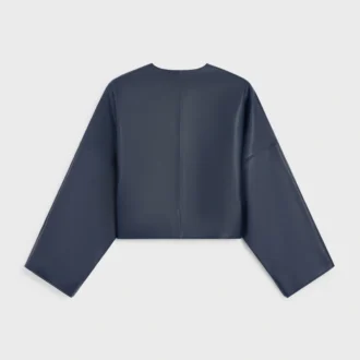 Cardigan en cuir d&rsquo;agneau