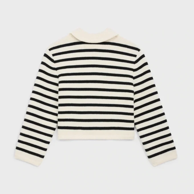 Cardigan en laine rayée Cardigan en laine rayée