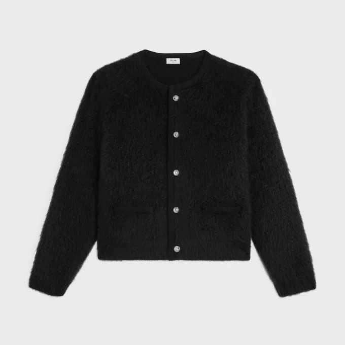 Cardigan en mohair brossé Cardigan en mohair brossé