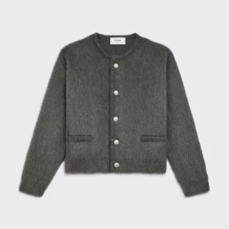 Cardigan en mohair brossé