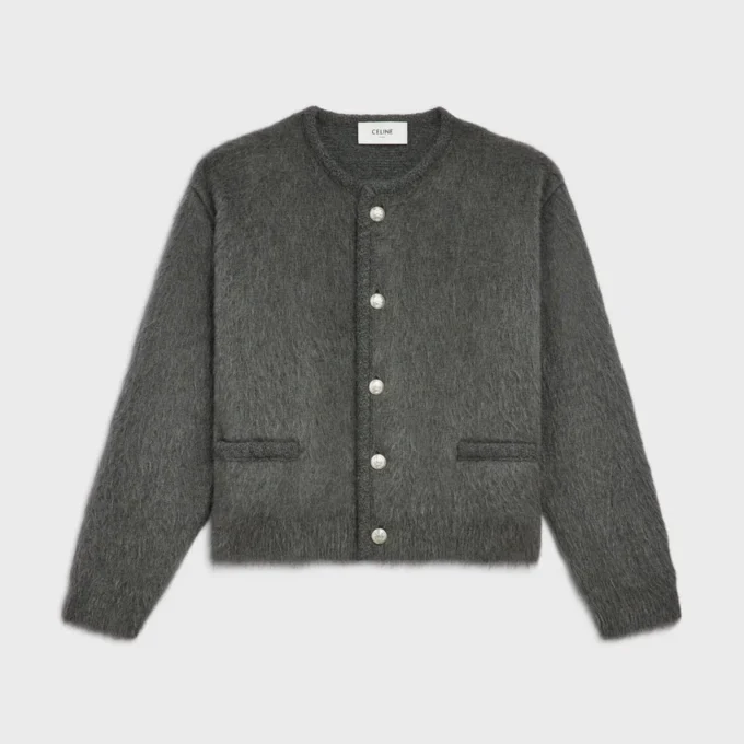 Cardigan en mohair brossé Cardigan en mohair brossé